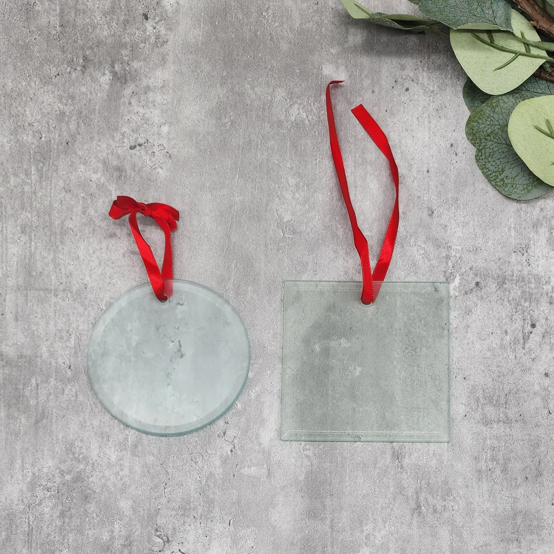 Sublimation Frosted Glass Ornament Sublimation Frosted Glass Ornament