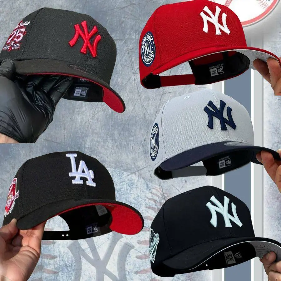 New Era MLB Dodgers Yankees 9FORTY 59FIFTY Fitted Snapback Cap – Baseball Hat for Men Women, Unisex Streetwear Sombrero, Adjustable Trucker Style, Urban Fashion USA 2026, Retro Vintage Sport Look, TikTok Trend