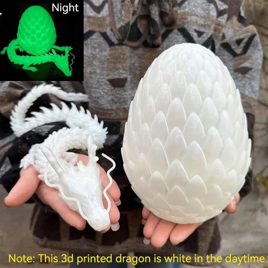 18cm Egg + 60cm Dragon - Luminous Green