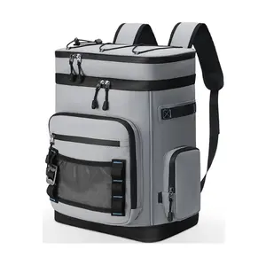 Large Waterproof Insulated Cooler Backpack for Men & Women, Leak Proof Cooler Backpack for Camping, Beach, Fishing, Picnic, Travel, Outdoor, 30L, 48Cans