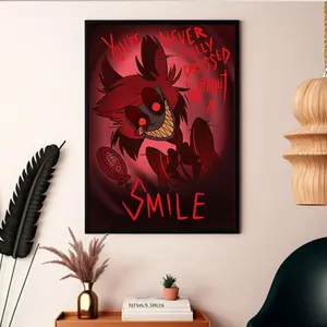 (No Frame) Hazbin Hotel Poster, Alastor Poster, Hazbin Hotel Merch Decor Room Wall Hand Photo Ornaments Decoration Artistic