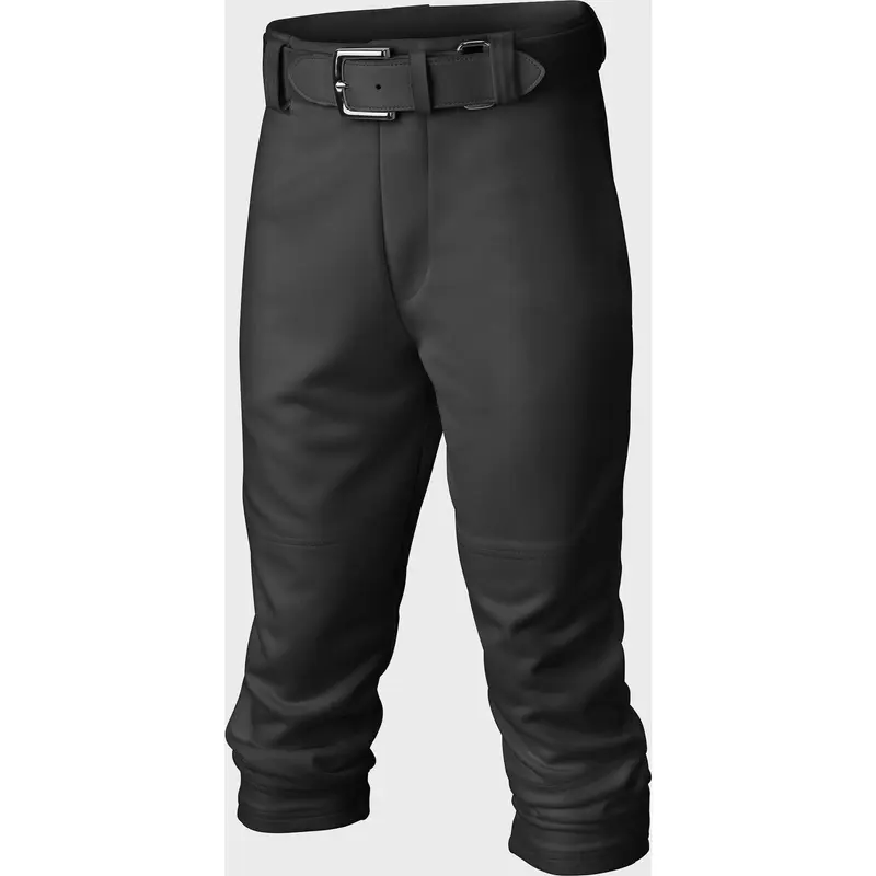 Easton | PRO+ Pull Up Baseball Pant | Youth | Full Length | Elastic Bottom | Youth Black Y M