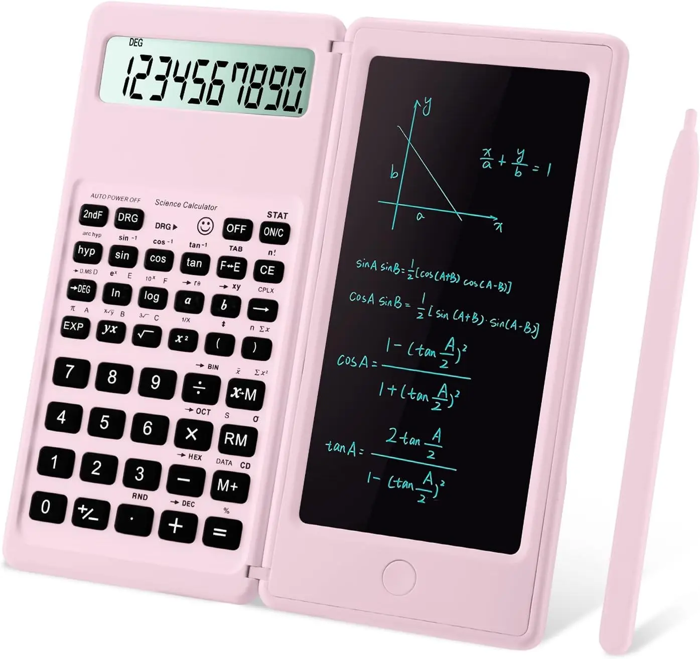 Scientific Calculator for Students - 10-Digit Large Screen, Notepad Function, Ideal for Calculus, Algebra, Trigonometry, Basic Calculations, Classroom Haves for Middle High School & College Office Supplies