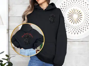 Haunting Adeline Hoodie, Run Little Mouse Dark Romance Gothic Book Lovers Pullover Sweatshirt, Gift for Reader Womenswear Fabric Long Sleeves Fashion Outfit Sweater