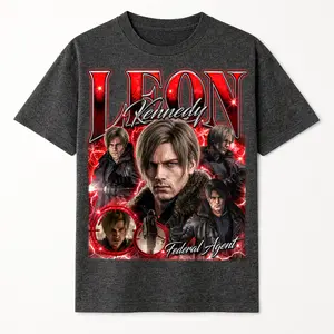 Leon S. Kenedy Resident Evil Requiem Bootleg Character 2026 Unisex T-Shirt , Best Gift for fan Resident Evil 9 Tee