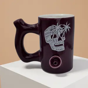 Wake and Bake Coffee Mug Novelty Glazed Ceramic Coffee Pot Shaped Cup with Ergonomic Handle Dishwasher & Microwave Safe Father's Day Halloween Christmas Gifts for Coffee Lovers (Includes Filters) coffee mug cup