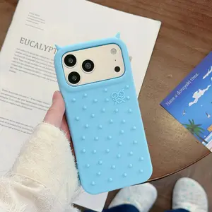 Creative Stress-Relief “Little Prick” Phone Case For iPhone 17 16 15 14 13  Pro Max Cute Shock-Resistant Phone Case