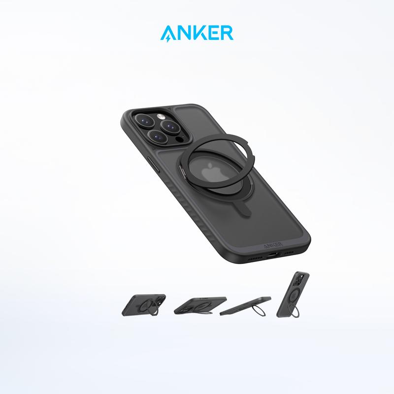 Anker MagGo Magnetic Case with Sturdy 360° Ring Stand for iPhone ...