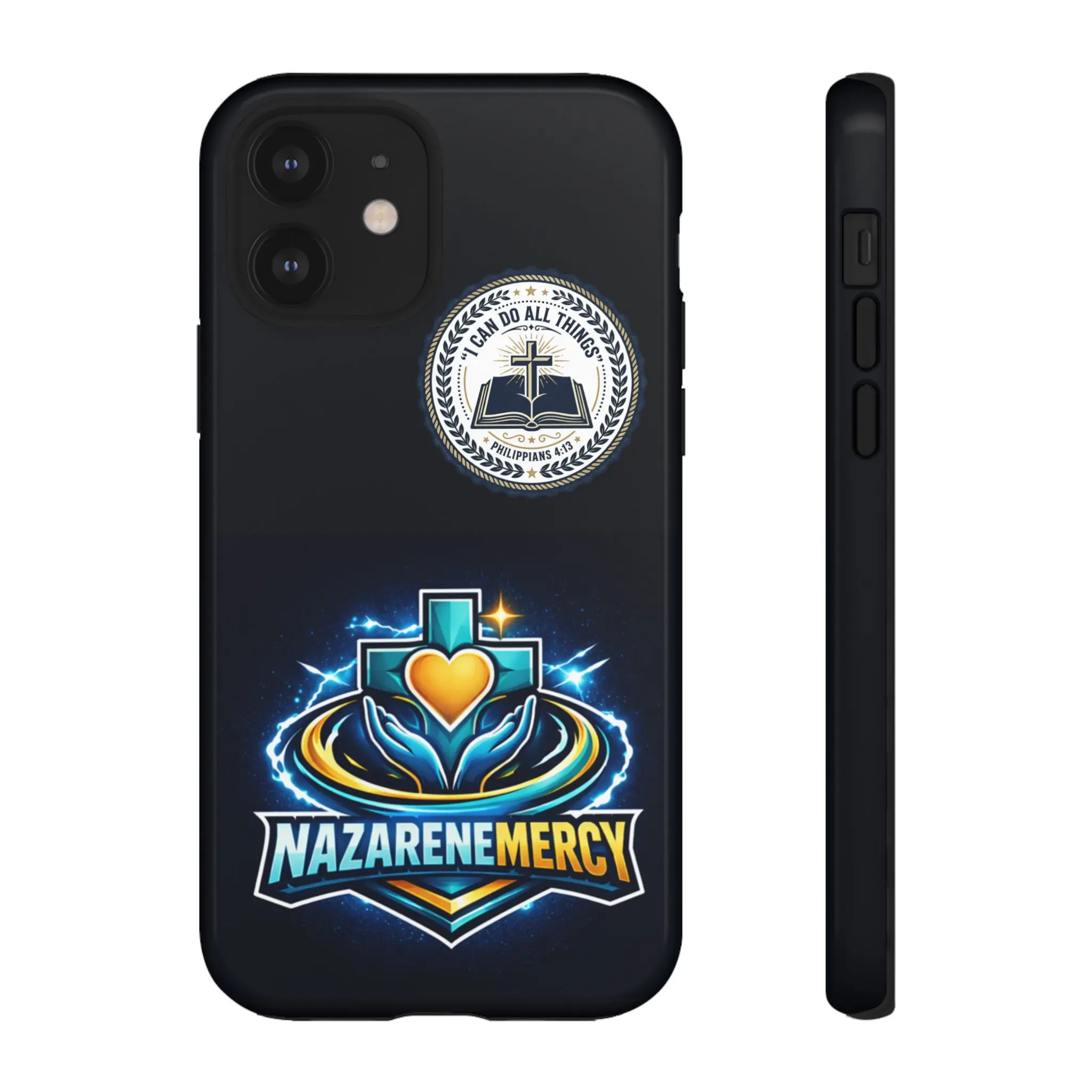 Nazarene Mercy Cross Heart phone case | Christian faith symbol protective case Nazarene Mercy Cross Heart phone case | Christian faith symbol protective case