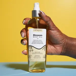 Omorphia Blossom Body Oil – Almond Argan and Rose Blend for Skin That Glows and Smells Irresistible – 8oz