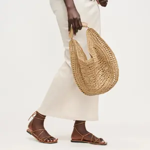 Golden Hour Crochet Hobo Bag