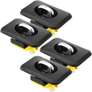 Retractable D Ring Truck Bed Tie Down Anchors for Ford F150 '98-14, Super Duty 98-16, Dodge RAM 95-08, Chevrolet Silverado, GMC Sierra 88-13, 2/4pcs Vehicle