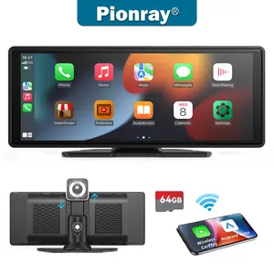 Upgrading an Old Car,7-10 Inch Carplay Display Screen,Touchscreen Wireless Carplay, with Carplay/Android/Auto/Mirror Link/1080PBackup Camera/Bluetooth/GPS Navigation/AUXfor AllVehicles.