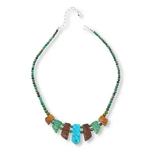 Mine Finds by Jay King Sterling Silver Multicolor Multi-Turquoise 18" Necklace
