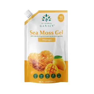 DE HERBAL GARDEN Mango Sea Moss Gel 16 FL OZ (473 mL) Healthcare Dietary Natural