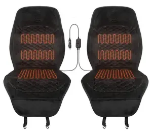 Stalwart 2 Heated Seat Covers for Cars Universal 12V