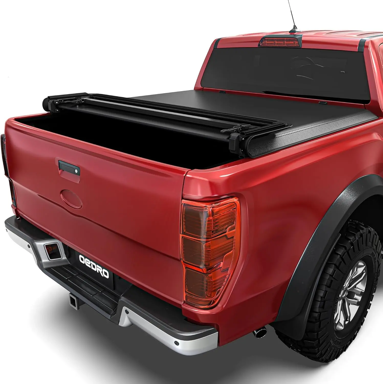 8 ft Bed Soft Quad-fold Truck Bed Tonneau Cover Fits for 1999-2025 Ford F250 F350 F-250 F-350 Superduty