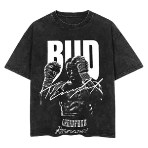 Terence Crawford BUD Graphic Boxing Shirt, Boxing Tee, Fashion Cotton, Full Colors, Full Sizes, For Men, For Women