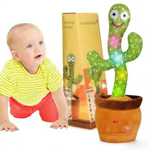 Emoin Talking Cactus Toy, Interactive Toys Dancing Cactus Toy Mimicking Repeating What You Say, Toddler Infant Baby Toys Gifts for 6 7 8 9 10 Month Old Baby Toys for 1 2 3 Year Old Boy Girl Montessori toys