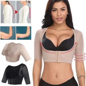 Women's Upper Faja Post Surgery Compression Sleeves Arm Compression Garments Push Up Bra with Adjustable Hooks