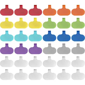 -  Labels, Oval, Multi-Color (36 Pack) Write On Cord Labels, Wire Labels,  Tags and Wire Tags