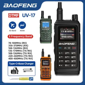BF UV-17 Two-Way Radio, Dual Band Radio, Uhf/vhf, 999 Storage Channels, Long Range Communication, USB-C Charging, High-Quality Wireless Transceiver