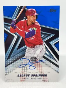 2026 Topps George Springer Autograph Baseball Stars Auto Card Blue /150 #BSA-GS