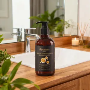 Hydrolyzed Keratin Conditioner-Deep repair of Damaged Hair/Frizz Control and Split Repair/Hyaluronic acid 300ML