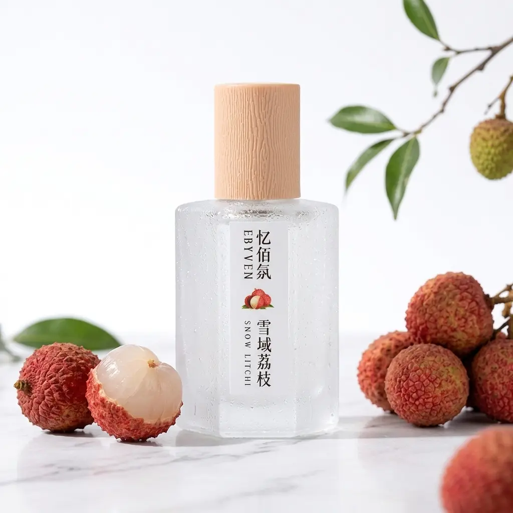 EBYVEN Snow Litchi Perfume, 50ml/1.7Fl.oz. Fresh Fragrance Spray, Unisex Bright Litchi-Fruity Sweetness With Juicy Litchi, Peony, Jasmine And White Musk