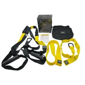 Suspension Trainer System, 1 Set Durable Design Home Suspension Trainer for Cross-training, Weight Training, HIIT Training & Cardio, Includes 3 Anchor Solutions for Indoor & Outdoor Home Gyms