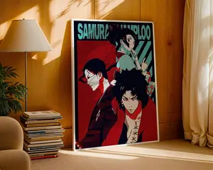 Samurai Champloo Anime Poster | Vintage Manga Art Print