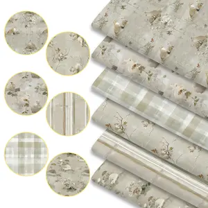 6pcs Neutral Woodland Animals Print Fabric Bundles, 45cm*50cm/17.72in*19.69in Forest Creatures Fabric Squares for Quilting, Patchwork Sewing Material for Bedding, Tablecloth, Bags, Masks, Hats, Headbands, Pillowcases