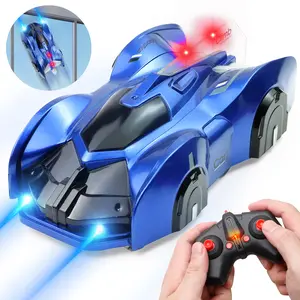 Wall Climbing RC Car with LED Lights – Anti-Gravity Remote Control Racing Car for Kids