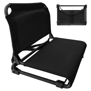 Game-Day Essential Foldable Waterproof Stadium Seat Heavy-Duty Portable Sports Chair with 600D Oxford Fabric & Ergonomic Curved Backrest