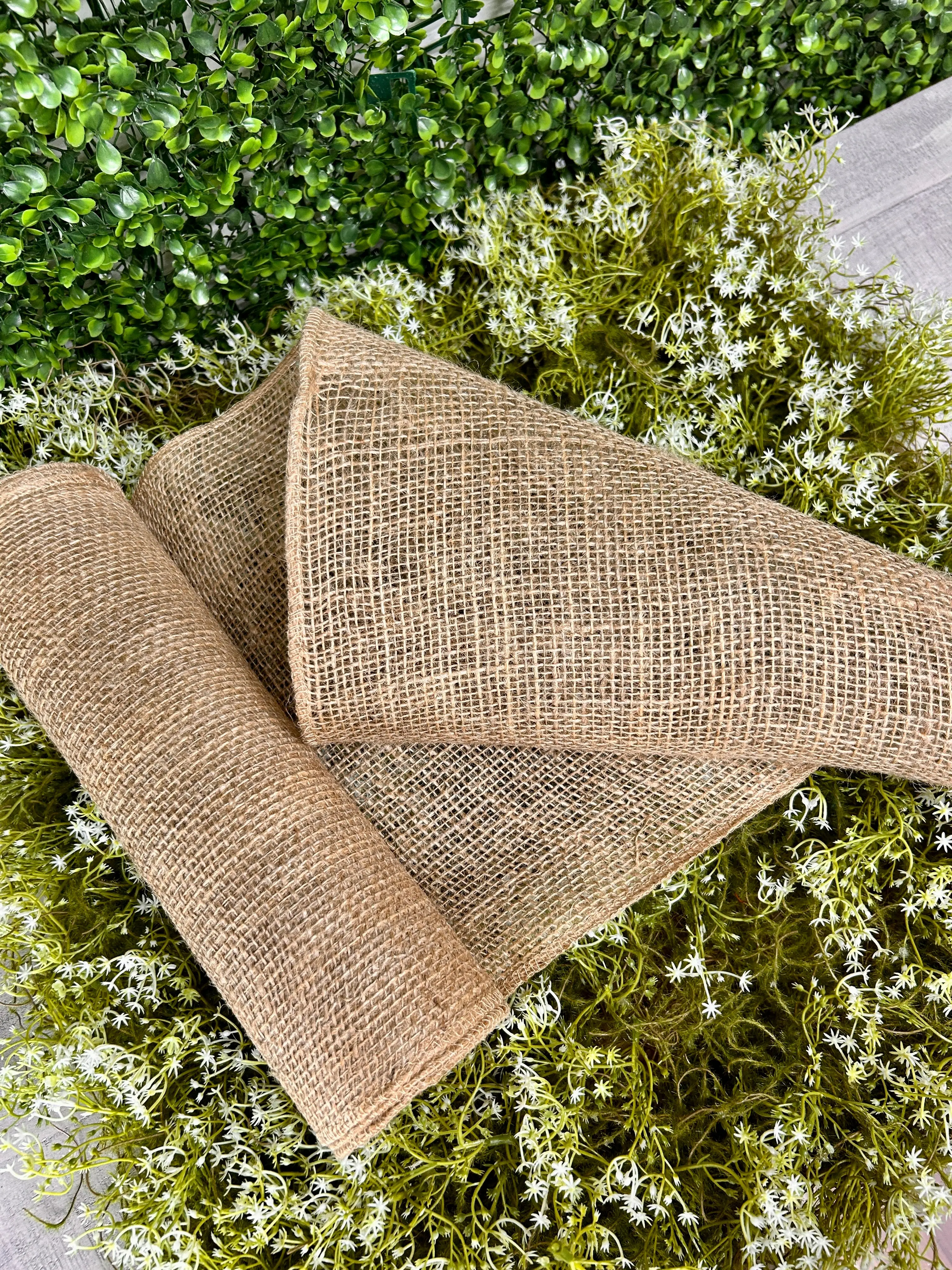 12 Inch By 10 Yard Natural Loose Weave Burlap Roll Garland