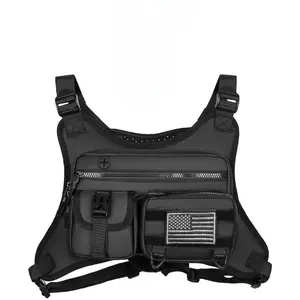 Lightweight Chest Pack - Adjustable Running Vest Bag with Extra Storage for Hiking, Cycling, Travel & EDC | Men & Women