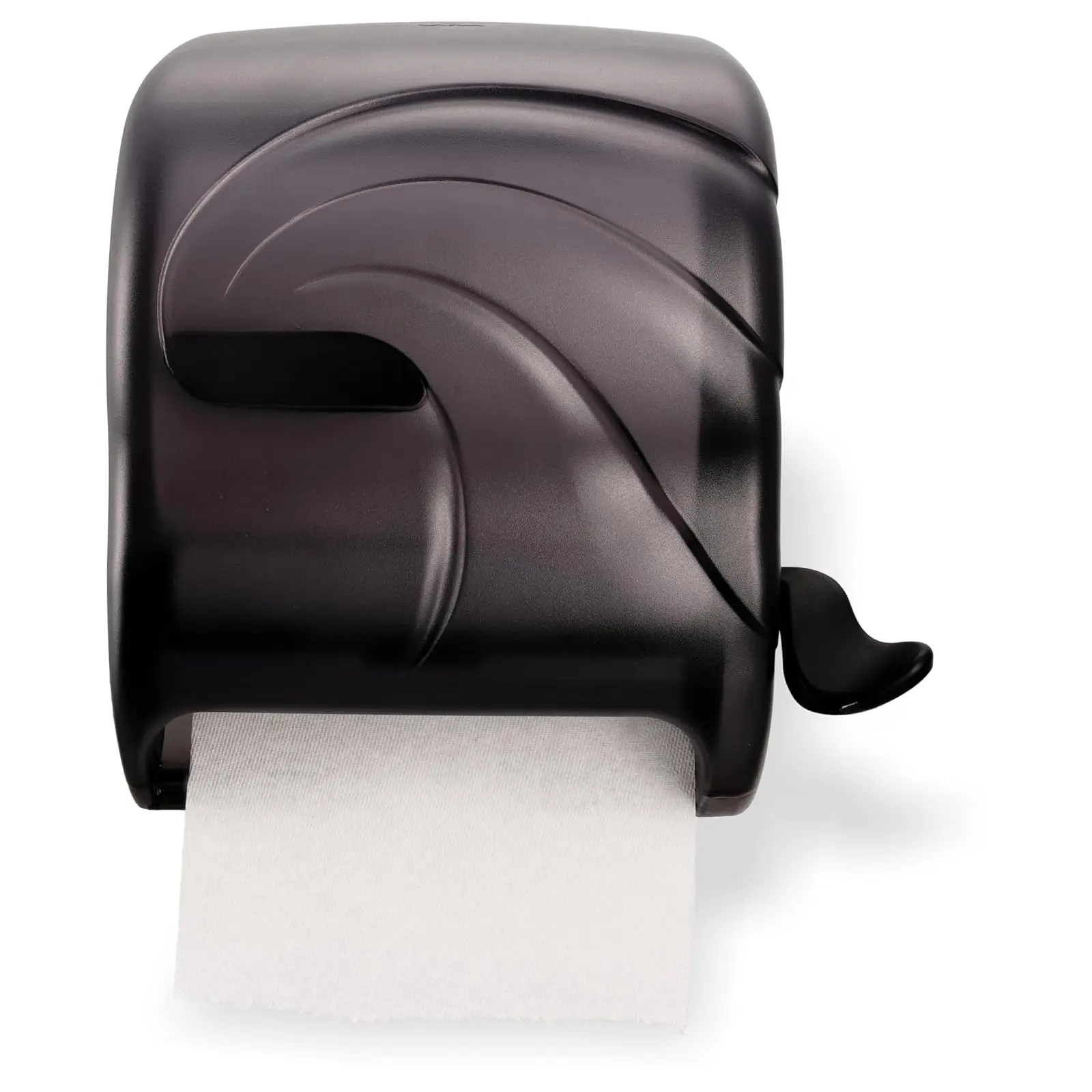 SJMT990TBK ABS Plastic Element Lever Roll Towel Dispenser - Towel Holder, Wall Mount, High-Capacity, Durable, Ergonomic Handle, 33% Smaller Compact Smooth-Action Model for Healthcare Facilities, Commercial Bath