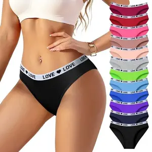 Women's Mid-Rise Cotton Hipster Briefs - 12-Pack Mixed Color Soft Elastic Breathable Panty, Multi-Size Underwear for Women for Everyday Wear Womenswear