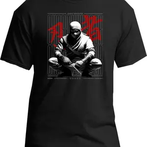 Urbann Ninja Tshirt Streetwear Top Crewneck Shortsleeve Unisex Casual Stylish Black All Seasons Classic Tropical Menswear - Beige