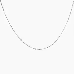 #9 | 18" Diamond by the Yard with 1/2 CTW Lab Diamonds set in 925 Sterling Silver