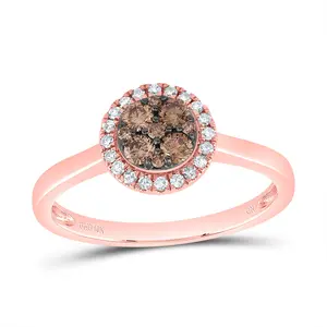1/3Ctw-Dia Cn Cognac Natural Round Ring (2.19 grams)