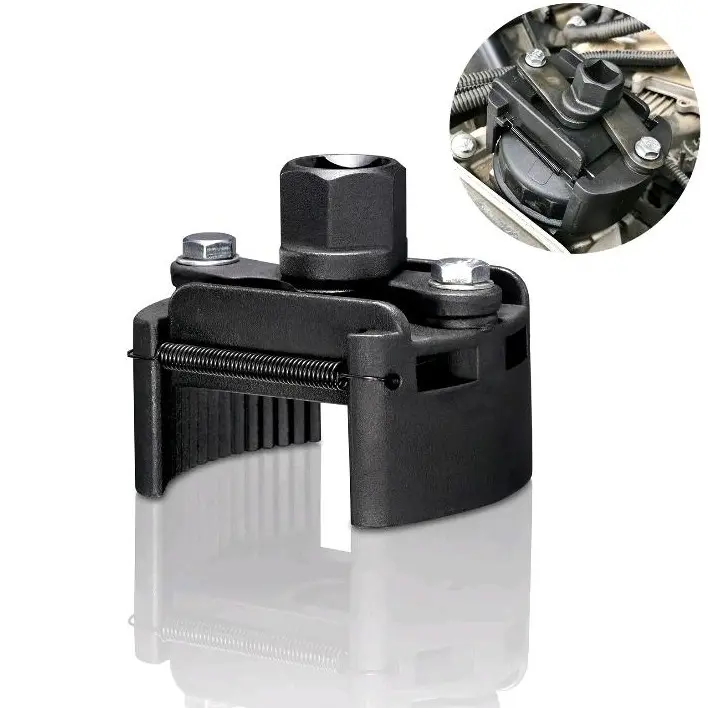 Adjustable Oil Filter Wrench New Update Oil Filter Removal Tool, Universal Oil Filter Removal Tool Fit For Small Medium-Sized Spin-On Filter