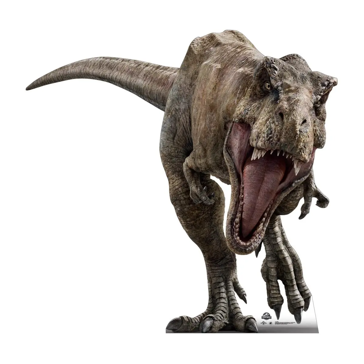 212 MAIN Self-Standing Lifesize Dinosaur Cardboard Cutout - 74" x 76" Single-Side High-Quality Print, Jurassic World Party Decor, Home Supply Photo Op