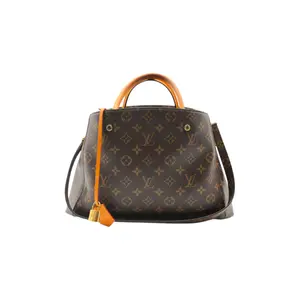 Pre-owned Louis Vuitton Canvas Shoulder Bags Montaigne MM Monogram Handbag
