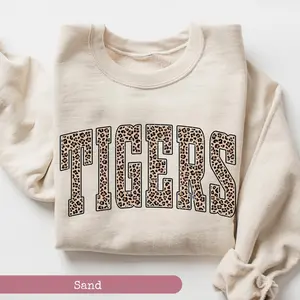 Leopard Tiger Sweatshirt, Tiger Sweatshirt, Game Day Sweatshirt, Tiger Game Day Sweatshirt, Animal Print Sweatshirt