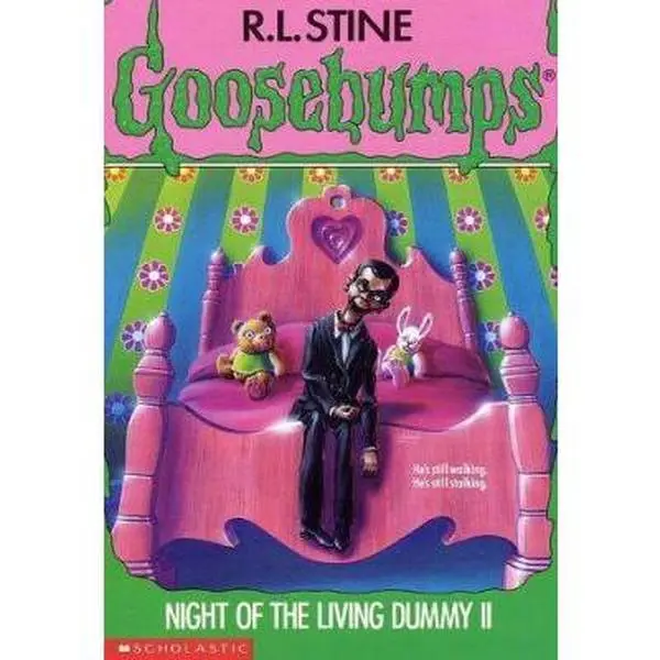 Used Goosebumps Book - GB #31 Night of the Living Dummy by R.L. Stine, English Paperback, Educational Reading Material for Horror Fiction Fans, Ventriloquist Dummy-Themed Comedy Routine Tie-In