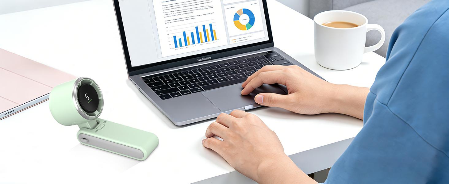 Portable Handheld Turbo Fan,5 Gear Wind, Battery Operated,3 IN 1 Hand Fan for Travel/Camping/Outdoor (Ideal Gift for Women & Men)