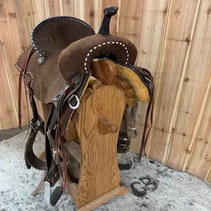 Used Double J Pozzi Pro Barrel Saddle, 14" Seat