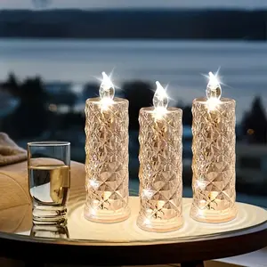 LED Flameless Pillar Candle Set, 3 Counts Battery Powered Candle Light with Remote Control, Decorative Candle for Home Party Wedding Birthday, Led Candles