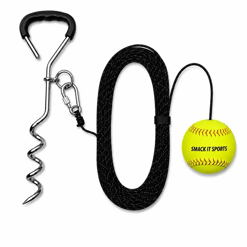 Softball Swing Trainer – Practice Your Swing in The Backyard with a Real Ball & Get 50 Feet of Flight Feedback Ages (Baseball)